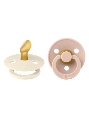 BIBS Colour 2 pack ANATOMIC - Ivory/Blush s2