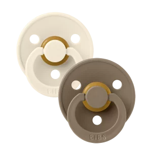 BIBS colour 2 pack Ivory Dark Oak S1