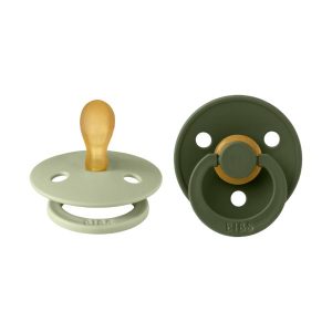 BIBS colour 2 pack SYMMETRICAL Sage/hunter green S1