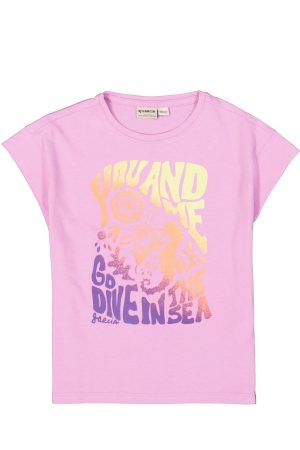 Garcia T-shirt Violet Tulle