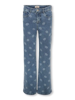KidsOnly JUICY WIDE LEG LIP PRINT DNM