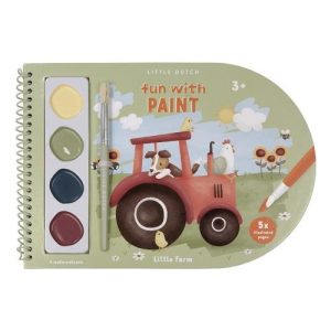 Little Dutch Verfboek met penseel en verf
