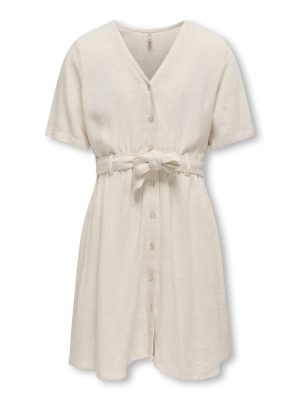 KidsOnly SIESTA S/S LINEN BLEND BELT DRESS PNT