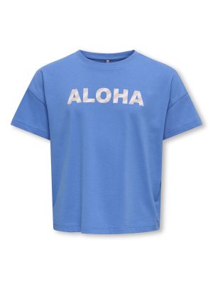 KidsOnly ABELONE S/S OVZ WORD TOP BOX JRS