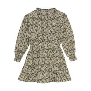 Daily7 Dress Longsleeve Shiny Flower
