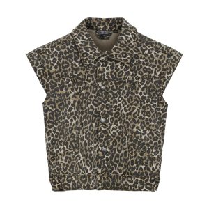 Indian Blue Jeans Gilet panter