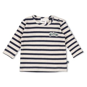 Feetje Longsleeve Rib met streep - Let's Go!