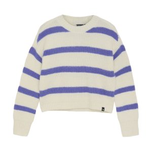 Indian Blue Jeans Knitwear Fuzzy Stripe