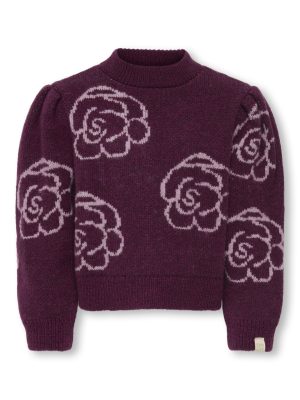 KidsOnly Mini Girl TINA L/S JACQUARD PULLOVER KNT