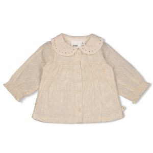 Feetje Blouse Winter Woven Streep Goud