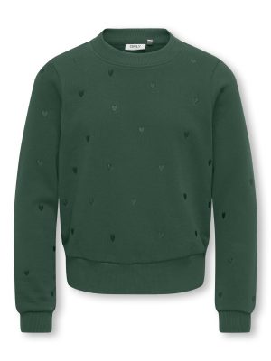 KidsOnly ATIKA L/S O-NECK EMB HEART SWT