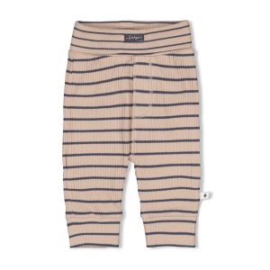 Feetje Broek rib met streep - Narwal
