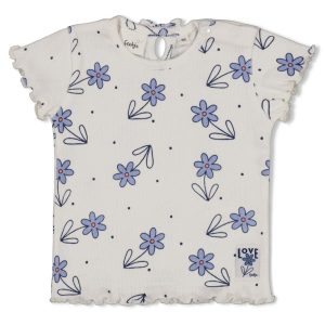 Feetje T-shirt rib AOP - Summer Denims