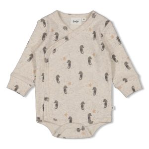 Feetje Wikkelromper rib AOP - Sea Sweeties