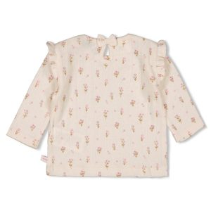 Feetje Longsleeve pointelle rib AOP - Flower Ranch