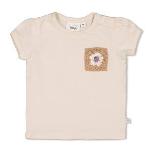 Feetje T-shirt met crochet zakje - Flower Ranch