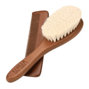 Bam Bam Wooden Brush and Comb Dark
