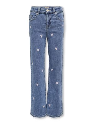 KidsOnly JUICY WIDE LEG HEART EMB JEANS NOOS