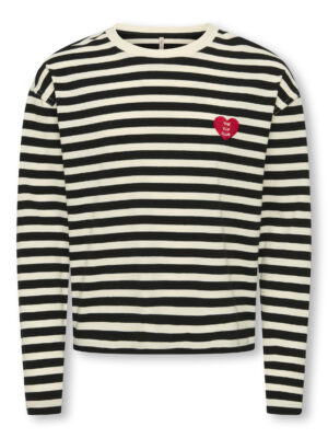 KidsOnly LIVINA L/S O-NECK STRIPE TOP JRS