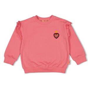 Jubel Sweater met Backprint - Salsa Sunset