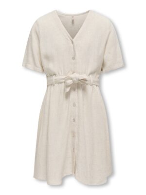 KidsOnly SIESTA S/S LINEN BLEND BELT DRESS PNT