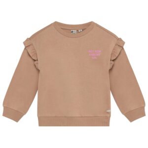 Daily7 Girl Sweater Backprint Ruffle