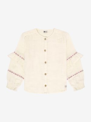 Daily7 Girl Shirt Longsleeve Ruffle