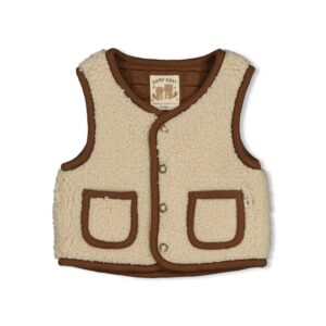 Feetje Omkeerbaar teddy gilet - Tiny Timber Tales