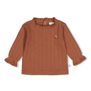 Feetje Longsleeve pointelle rib - Forest Garden