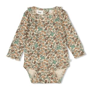 Feetje Romper rib AOP - Lucky Bloombird